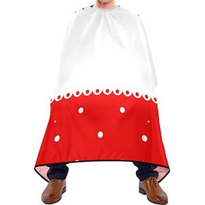 Kapper Cape 140x168cm, Polka Dots Rood Wit Kappers Cape Duurzame Kapper Jurk Unisex Kappers Snijjurk, Voor Haar Styling, Kappers, Verven Styling