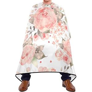 Haarknipschort 140x168cm, Heldere Kleurrijke Bloemen Kappers Cape Unisex Haarstyling Cape Grote Salon Kapper Cape, voor het verven Styling, Haar Styling, Volwassenen