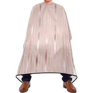Kapper Cape 140x168cm, Rose Gold Strepen Kappers Cape Duurzaam Haar Gesneden Cape Grote Haar Snijden Toga, Voor Mannen, Kinderen, Volwassenen