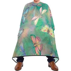 Kapper Cape 140x168cm, vlinder libelle salon kapper Cape met kliksluiting of haak haarstyling cape grote kappers snijjurk, voor het verven styling, kinderen, volwassenen