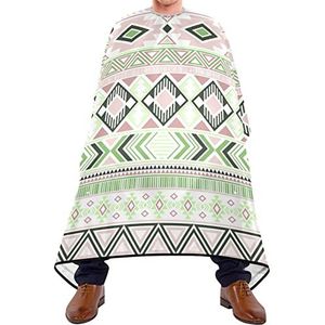 Kapper Cape 140x168cm, Azteekse Navajo groene haarsnit cape zachte kappersjurk, verstelbare kapperscape, voor het verven van styling, kinderen, kapperszaak