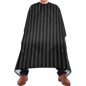 Kapper Cape 140x168cm, Zwart En Grijs Strepen Kappers Cape Unisex Haar Styling Cape Grote Professionele Salon Cape, Voor Kapper, Salon, Haar Styling