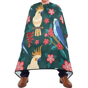 Kapper Cape 140x168cm, Papegaaien Patroon Kappers Cape Grote Kappers Jurk Waterdichte Kappers Snijjurk, Voor Mannen, Volwassenen, Kappers