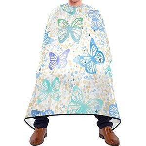 Kapper Cape 140x168 cm, vlinder stippen kappers jas waterdichte kappers snijjurk duurzame kappers cape, voor haar styling, mannen, vrouw