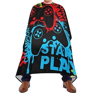 Kapper Cape 140x168cm, Gamepad Controller Professionele Salon Cape Zacht Haar Styling Cape Verstelbare Haar Cut Cape, voor het verven Styling, Kapperszaken, Salon