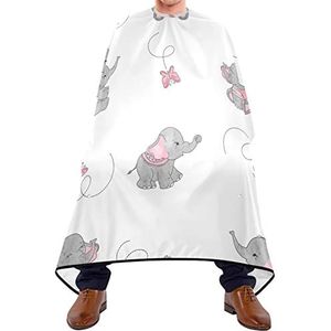 Kapper Cape 140x168cm, Leuke Cartoon Olifant Kappers Schort Unisex Salon Kapper Cape Grote Kappers Jurk, Voor Kappers, Haar Styling, Mannen
