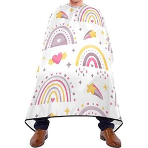 Kapper Cape 140x168cm, Aquarel Regenboog Kappers Snijjurk Verstelbare Professionele Salon Cape Grote Salon Kapper Cape, Voor Vrouwen, Mannen, Volwassenen