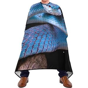 Kapper Cape 140x168cm, blauwe slang kappers snijjurk zachte kappersjurk groot haar knippen jurk, voor het verven styling, kapperszaken, salon
