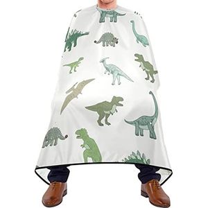Kapper Cape 140x168cm, Wildlife Dinosaurs Kappers Cape met kliksluiting of haak Kapperjurk grote kappers snijjurk, voor volwassenen, kapperszaak, mannen