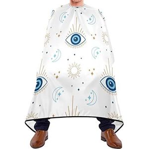 Haar knippen schort 140x168cm, Magic Evil Eye Haar Cut Cape Zachte Salon Kapper Cape Duurzame Kappers Cape, Voor Haar Styling, Mannen, Kapper
