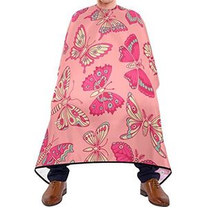 Haar Knipschort 140x168cm, Vlinders Patroon Haarstyling Cape Zachte Professionele Salon Cape Grote Haar Snijden Toga, Voor Salon, Haar Styling, Kappers