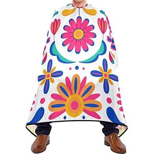 Kapper Cape 140x168cm, Mexicaanse Bloem Professionele Salon Cape Grote Haar Cut Cape Unisex Kappers Cape, Voor Haar Styling, Mannen, verven Styling