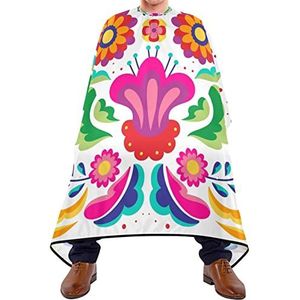 Kapper Cape 140x168cm, Mexicaanse Bloem Haar Styling Cape Grote Haar Cut Cape Waterdichte Kappers Toga, Voor Volwassenen, Vrouw, Verven Styling