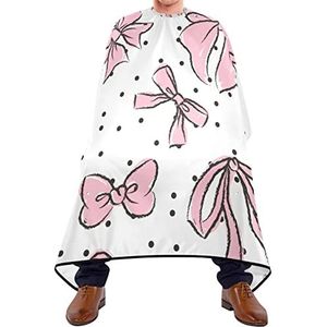 Kapper Cape 140x168cm, Boog Roze Kappers Cape Waterdichte Professionele Salon Cape Grote Kappers Snijjurk, Voor Haar Styling, Mannen, verven Styling