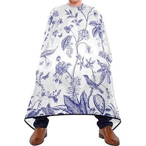 Kapper Cape 140x168cm, Chinoiserie Bloemen Vogels Kappers Cape Verstelbare Salon Kapper Cape met Snap Sluiting Of Haak Haar Cut Cape, Voor Kinderen, Vrouw, Verven Styling