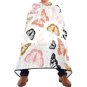 Haar snijden schort 140x168cm, vlinders kleurrijke professionele salon cape duurzame haarstyling cape unisex salon kapper cape, voor haar styling, mannen, vrouw
