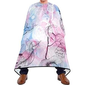 Kapper Cape 140x168cm, Camellia Bloemen Tak Haar Cut Cape Grote Kappers Jurk Zacht Haar Snijden Toga, Voor Haar Styling, Vrouw, Mannen