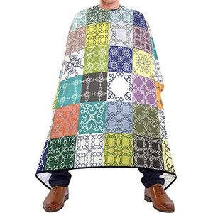 Kapper Cape 140x168cm, Talavera Tegel Boheemse Patroon Haar Snijjurk Grote Kappers Cape Duurzame Kappers Toga, Voor Haar Styling, Mannen, Verven Styling