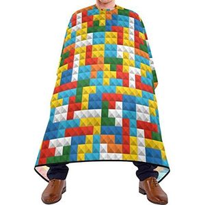 Kapper Cape 140x168cm, Bouwstenen Haar Gesneden Cape Waterdichte Salon Kapper Cape Met Snap Sluiting Of Haak Haar Styling Cape, Voor Kappers, Vrouw, Salon