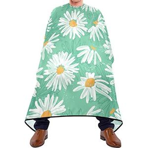 Kapper Cape 140x168cm, Daisy On Green Kappers Cape Zachte Professionele Salon Cape Unisex Salon Kapper Cape, voor Vrouwen, Mannen, Volwassenen
