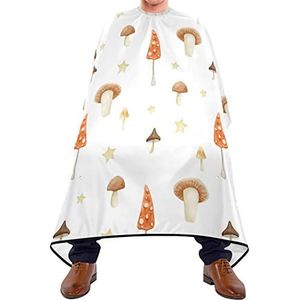 Haar knippen schort 140x168cm, schattige paddestoel kapper jurk unisex haarstyling cape waterdichte haarsnit cape, voor haarstyling, kappers, verven styling