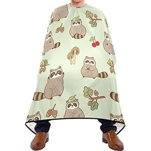 Kapper Cape 140x168cm, Cartoon Wasbeer Kappers Cape Unisex Kappers Snijjurk Waterdichte Haar Cut Cape, Voor Vrouw, Kinderen, Verven Styling