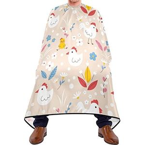 Kapper Cape 140x168cm, boerderij schattige hanen kappers cape duurzame salon kapper cape zachte kapper jurk, voor kinderen, volwassenen, verven styling
