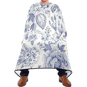 Kapper Cape 140x168cm, Retro Bloemen Salon Kapper Cape Waterdichte Kappers Jurk Duurzaam Haar Gesneden Cape, Voor Kapperszaken, Haar Styling, Mannen