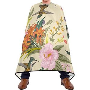 Kapper Cape 140x168cm, Vintage Bloem Patroon Kappers Schort Duurzaam Haar Styling Cape Zachte Salon Kapper Cape, voor het verven Styling, Haar Styling, Mannen