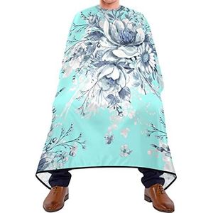 Kapper Cape 140x168cm, Wild Flower Blue Salon Kapper Cape Zachte Professionele Salon Cape Grote Haar Styling Cape, Voor Vrouwen, Volwassenen, Kinderen