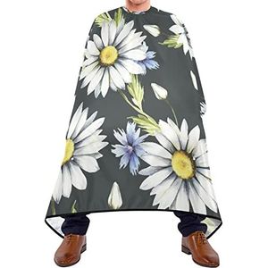 Haarknipschort 140x168cm, kamilles witte salon kapper cape unisex haarknipjurk zachte kappersschort, voor volwassenen, haarstyling, salon