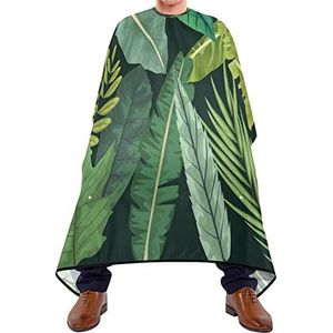 Kapper Cape 140x168cm, Tropisch Blad Kappers Cape Grote Kappersschort met Snap Sluiting Of Haak Salon Kapper Cape, Voor Volwassenen, Verven Styling, Salon