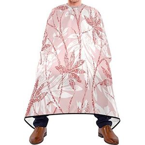 Kapcape, 140 x 168 cm, bloemenpatroon, traditioneel, kapperscape, professioneel, luchtdoorlatend, verstelbaar, voor haarwas, haarkleuring