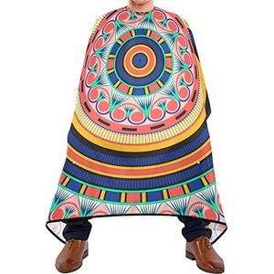 Haarknipschort 140 x 168 cm, klassieke mandala-salon, kapper, zachte professionele saloncape, uniseks kapperscape, voor kapperszaken, verven styling, kinderen
