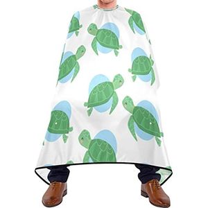 Haarknipschort 140 x 168 cm, zeeschildpad professionele saloncape, duurzame kappersschort, verstelbare kappersschort, voor kinderen, salon, verven styling
