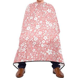 Haarknipschort 140x168cm, mooie kleine bloemen salon kapper cape grote kappersjurk, duurzame kappersschort, voor kappers, kinderen, mannen