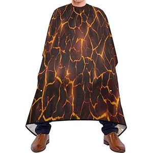 Kapper Cape 140 x 168 cm, gesmolten lavatextuur kappers cape unisex haarsnijjurk verstelbare kappersjurk, voor volwassenen, haarstyling, salon