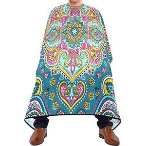Kapper Cape 140x168cm, Vintage Bloemen Kappers Snijjurk Verstelbare Haar Styling Cape Unisex Salon Kapper Cape, voor het verven Styling, Kappers, Volwassenen