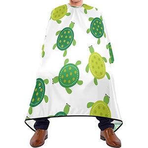 Haarknipschort 140x168cm, schattig schildpad ontwerp professionele salon cape grote salon kapper cape zachte kappers cape, voor haarstyling, mannen, kinderen