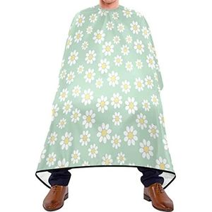 Kapper Cape 140x168cm, Naadloze Madeliefje Bloem Haar Styling Cape Grote Haar Gesneden Cape Met Snap Sluiting Of Haak Salon Kapper Cape, Voor Salon, verven Styling, Vrouw