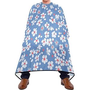 Kapper Cape 140x168cm, Winter Bloem Patroon Haar Cut Cape Duurzame Salon Kapper Cape Grote Kapper Jurk, Voor Mannen, Haar Styling, Kinderen