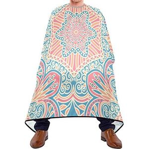 Kapper Cape 140x168cm, Etnische Stijl Boheemse Kappers Cape Unisex Salon Kapper Cape Grote Haar Snijjurk, Voor Kinderen, Kappers, Salon