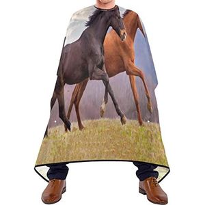Kapper Cape 140x168cm, Paardenrennen Sky Salon Kapper Cape Unisex Kappers Snijjurk Waterdichte Kappers Toga, Voor Volwassenen, Haar Styling, Verven Styling