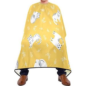 Kapper Cape 140x168cm, Leuke Katten En Bloem Kappers Cape Unisex Haar Snijden Jurk Zachte Kappers Toga, Voor Vrouw, Mannen, Verven Styling