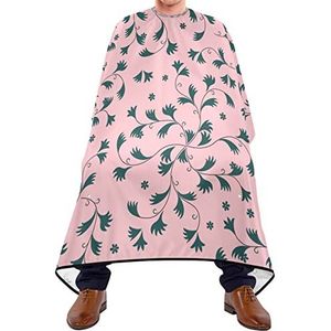 Kapper Cape 140x168cm, Roze Plantenpatroon Professionele Salon Cape Waterdichte Haar Snijjurk Duurzame Salon Kapper Cape, Voor Haar Styling, Mannen, Kapper