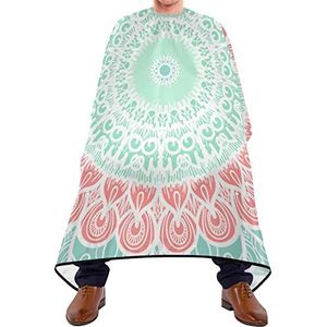 Haarknipschort 140x168cm, Mandala Professionele Salon Cape Waterdichte Kappersschort Grote Haarstyling Cape, Voor Volwassenen, Salon, Kappers