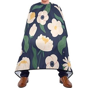 Kapper Cape 140x168cm, Schattig Bloemen Patroon Professionele Salon Cape Unisex Salon Kapper Cape Verstelbare Kappersjurk, Voor Haar Styling, Kappers, Mannen
