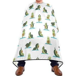 Kapper Cape 140x168cm, Leuke Yoga Avocado Witte Kappers Cape Zachte Salon Kapper Cape Grote Kappers Snijjurk, Voor Salon, Volwassenen, Verven Styling