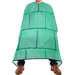 Kapper Cape 140x168 cm, mintgroene aqua-stenen kappersjurk duurzame haarsnit cape grote salon kapper cape, voor haarstyling, salon, kinderen