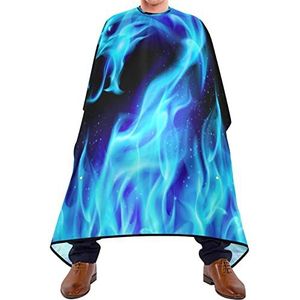 Haarknipschort 140x168cm, Blue Dragon Fire Kappers Cape Waterdichte Kappersschort Verstelbare Kappers Snijjurk, Voor Kinderen, Kapperszaken, Verven Styling